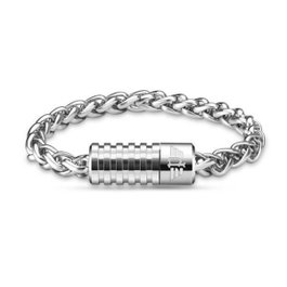 Police Gear Bracelet SS 190mm (S) en acier inoxydable