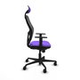 Piqueras y Crespo Chaise de Bureau Jorquera Lila et Noir
