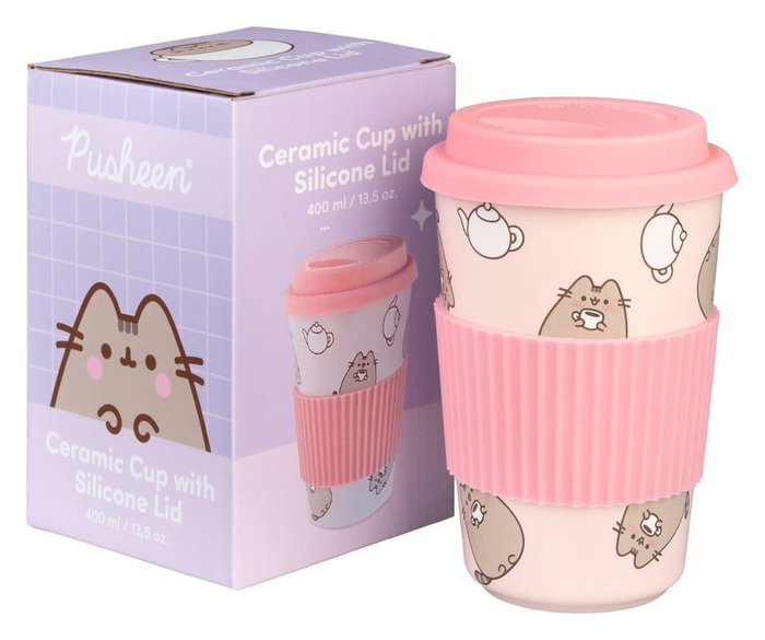 Pusheen mug en céramique avec couvercle 400 ml Pusheen mug en céramique avec couvercle 400 ml