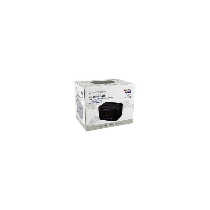LC-Power LC-DOCK-U3-III Station d'accueil HDD USB 3.0 à double baie