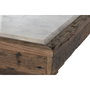 Home ESPRIT Console Jaune Blanc Marron Marbre Bois Recyclé 138 x 45 x 87 cm