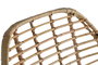 GINER Y COLOMER Lot de 2 Chaises en Rotin et Métal avec Coussin Inclus - 88 x 66 x 63 cm - Naturel - Design Artisanal - Montage Requis