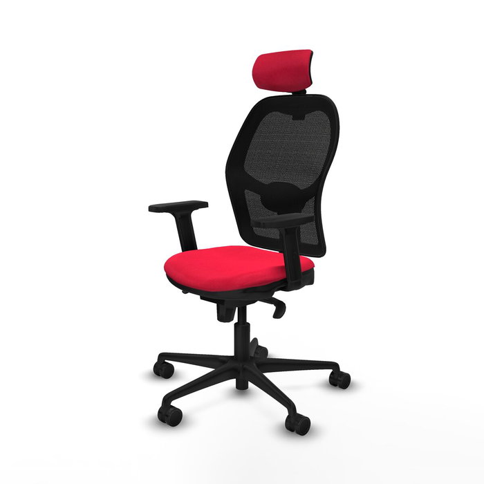 Piqueras y Crespo Chaise de Bureau avec Appui-tête 2D036N2 Rouge Piqueras y Crespo Chaise de Bureau avec Appui-tête 2D036N2 Rouge