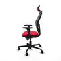 Piqueras y Crespo Chaise de Bureau avec Appui-tête 2D036N2 Rouge