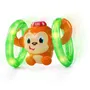 Bright Starts K52181 Jouet d'activité Singe Roll & Glow - Singe roulant lumineux et musical interactif pour bébé, favorise la motricité