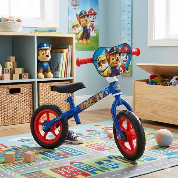 Paw Patrol Bicicleta sin pedales 10" pour enfants (2 à 3 ans) - Vélo sans pédale en fer - Bleu