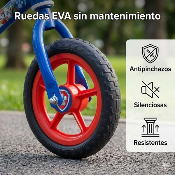 Paw Patrol Bicicleta sin pedales 10" pour enfants (2 à 3 ans) - Vélo sans pédale en fer - Bleu
