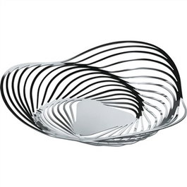 Alessi Trinity Centre de Table et Corbeille à Fruits en Acier Inoxydable 18/10