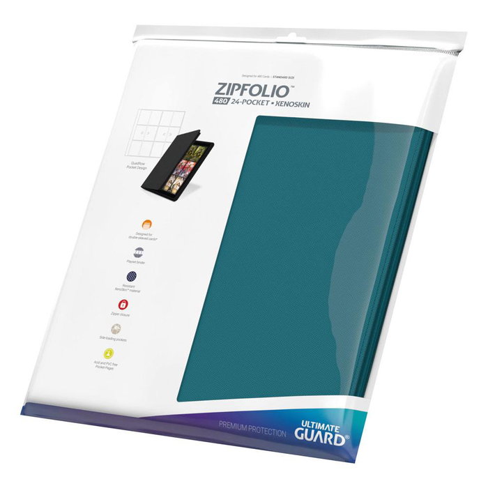 Ultimate Guard Zipfolio 480 24-Pocket Xenoskin - Petrol Ultimate Guard Zipfolio 480 24-Pocket Xenoskin - Petrol