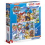 CLEMENTONI Puzzle 2 x 60 Pièces Pat' Patrouille (Paw Patrol) - Chaque Puzzle 27x19 cm