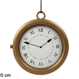 Moulin Roty Référence 12345 - Horloge Murale Géante Rétro de 20 cm, Décor Fête Steampunk, École, Théâtre