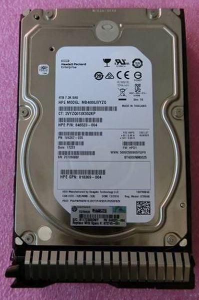 Hewlett Packard Enterprise 4 To, 3,5 pouces, 12G SAS, 7.2K rpm, LFF, SC