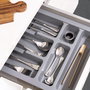 Emuca Range-couverts Optima pour tiroir module 800 mm, Gris