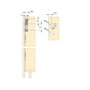 Emuca Kit de quincaillerie pour 2 portes coulissantes pliantes et armoire à fermeture souple Twofold, pour 4 panneaux non inclus, Sans coulisse, Anodisé mat