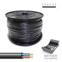 Sediles Tuyau pour câble électrique Noir 2 x 1,5 mm 200 m h05vvh2-f