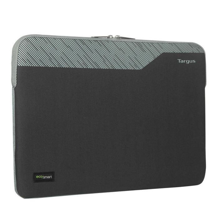 Targus Pulse II EcoSmart - Housse de transport en néoprène recyclé pour ordinateur portable 15-16", protection hydrofuge et durable - Gris anthracite