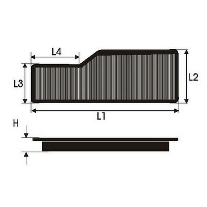 Filtre à air Green Filters P965006