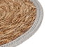 Giftdecor Tapis Naturel Bords Gris 30 cm Fibre Naturelle (Set de 48)