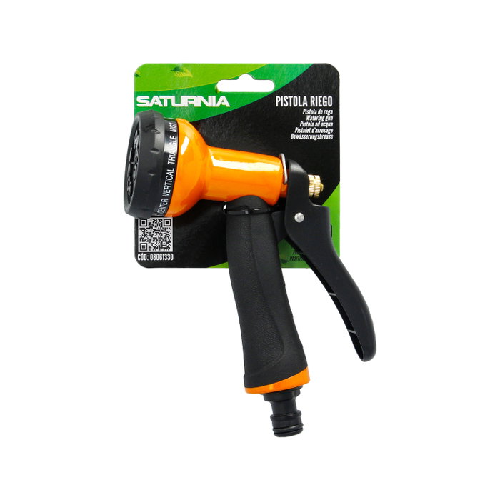 SATURNIA Pistola de riego Metal Soft-Touch 10 Positions SATURNIA Pistola de riego Metal Soft-Touch 10 Positions