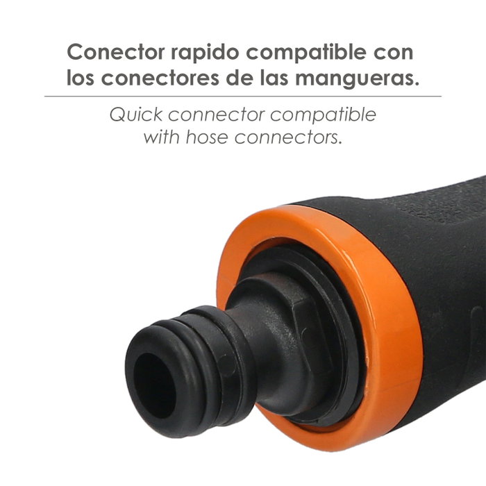 SATURNIA Pistola de riego Metal Soft-Touch 10 Positions SATURNIA Pistola de riego Metal Soft-Touch 10 Positions