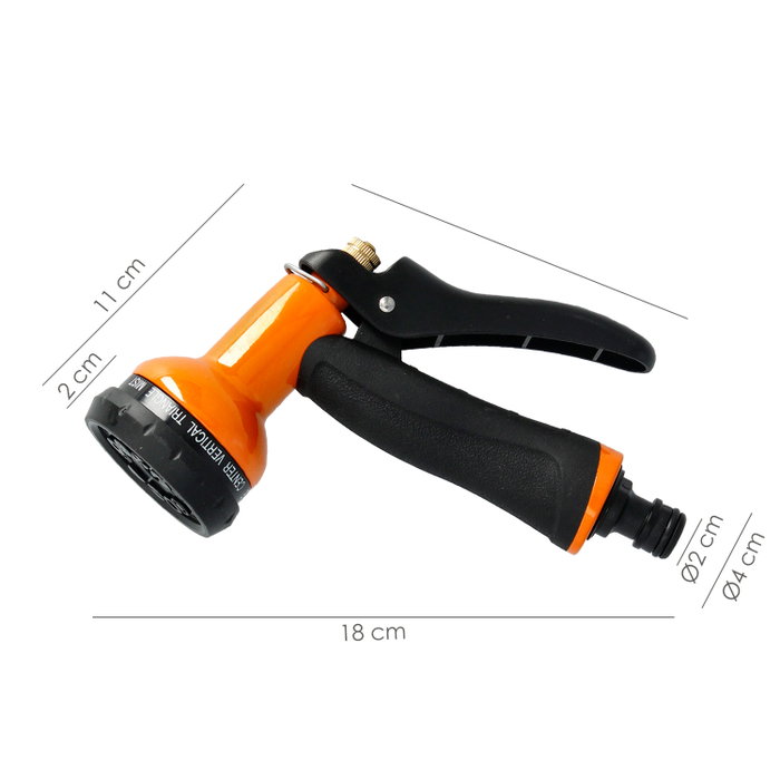 SATURNIA Pistola de riego Metal Soft-Touch 10 Positions SATURNIA Pistola de riego Metal Soft-Touch 10 Positions