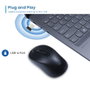 Ewent EW3218 Souris optique sans fil 2.4 GHz, noir, réglage DPI 800/1200/1600, clics silencieux