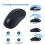 Ewent EW3218 Souris optique sans fil 2.4 GHz, noir, réglage DPI 800/1200/1600, clics silencieux