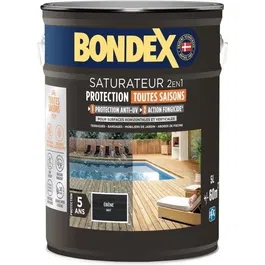 Bondex Saturateur 2 en 1 Ebene Mat 5 L - Protection Antidérapante, Anti-UV, Anti-humidité pour Piscine et Extérieur