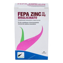 FEPADIET FEPA-ZINC 15mg 60 capsules