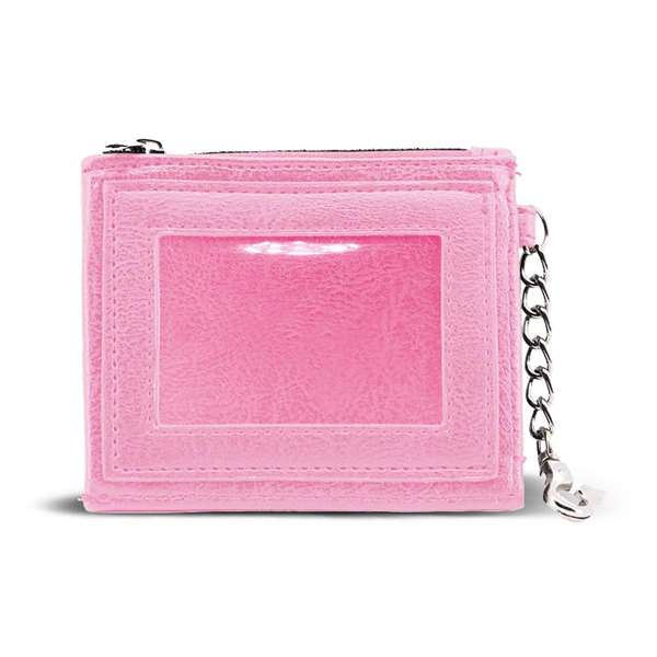 Barbie - Porte-monnaie et porte-cartes de voyage avec fenêtre avant, poche zippée, intérieur doublé, chaîne latérale et porte-clés - En PVC et polyester - Dimensions : 9 x 11 x 1 cm Barbie - Porte-monnaie et porte-cartes de voyage avec fenêtre avant, poche zippée, intérieur doublé, chaîne latérale et porte-clés - En PVC et polyester - Dimensions : 9 x 11 x 1 cm