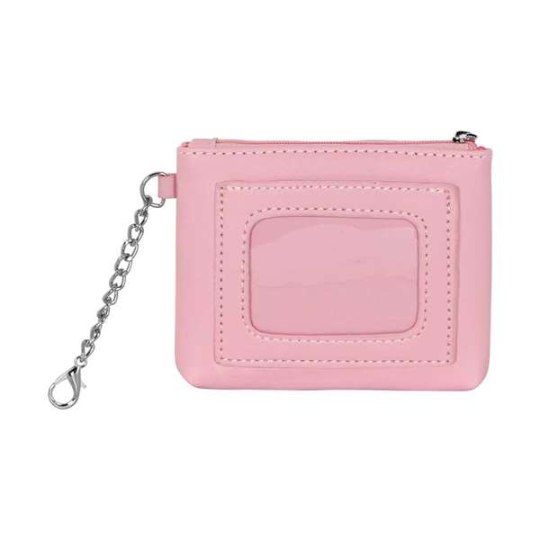 Barbie - Porte-monnaie et porte-cartes de voyage avec fenêtre avant, poche zippée, intérieur doublé, chaîne latérale et porte-clés - En PVC et polyester - Dimensions : 9 x 11 x 1 cm Barbie - Porte-monnaie et porte-cartes de voyage avec fenêtre avant, poche zippée, intérieur doublé, chaîne latérale et porte-clés - En PVC et polyester - Dimensions : 9 x 11 x 1 cm