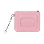 Barbie - Porte-monnaie et porte-cartes de voyage avec fenêtre avant, poche zippée, intérieur doublé, chaîne latérale et porte-clés - En PVC et polyester - Dimensions : 9 x 11 x 1 cm
