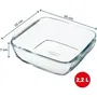 Pyrex 1450142 - Plat pour Air Fryer en verre borosilicate, résistant à la chaleur et lavable au lave-vaisselle, 25 x 22 cm