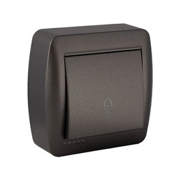 Solera Pulsador de campana 10A 250V~ Série Mural Couleur Grafito 74x72x28 mm