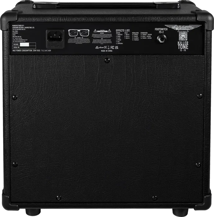 ASHDOWN Combo Amplificateur Guitare Killer Tone Efx 15W 8"