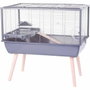 Zolux Cage Néolife surélevée pour hamster, Gris, 78 x 48 x 75 cm
