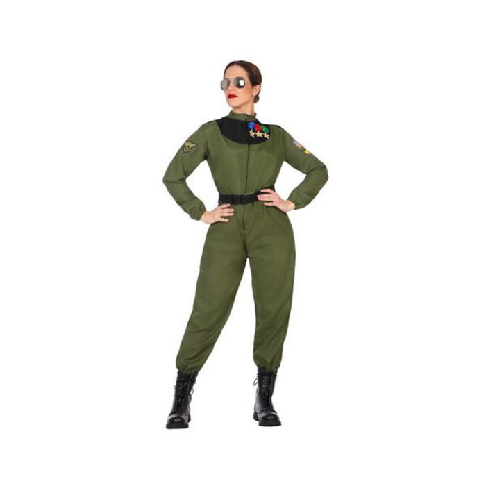 Th3 Party Déguisement Pilote Femme Adulte Vert XL