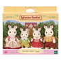 Sylvanian Families La famille Lapin Chocolat - 4 figurines articulées