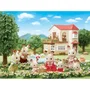 Sylvanian Families Figurine Famille Lapin Chocolat 5655 - 4 Personnages Articulés Habillés - Jouet Enfant Dès 3 Ans