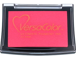 Tsukineko Tampon encreur VERSACOLOR rose opaque 95x65mm