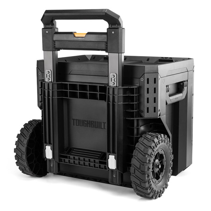 Toughbuilt Stacktech Caisse à outils avec roues, 1 tiroir, fermeture, 53 x 40,5 x 67 cm