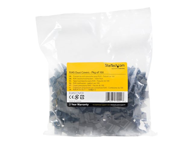 Startech 100 Capuchons Protecteurs RJ45 Dust Cover Paquet de 100 Startech 100 Capuchons Protecteurs RJ45 Dust Cover Paquet de 100