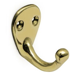 DUVER Petit porte-manteau simple en laiton