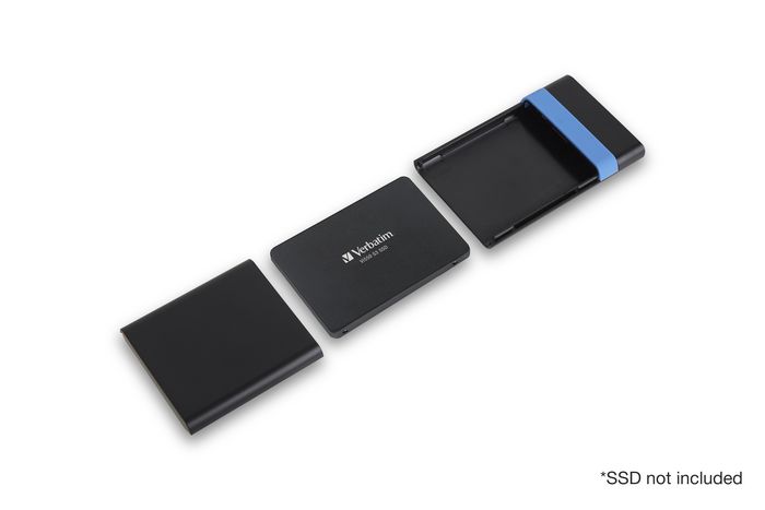 Verbatim Boîtier Externe pour HDD/SSD 2.5" SATA - USB 3.2 Gen 1 - Montage Sans Outil