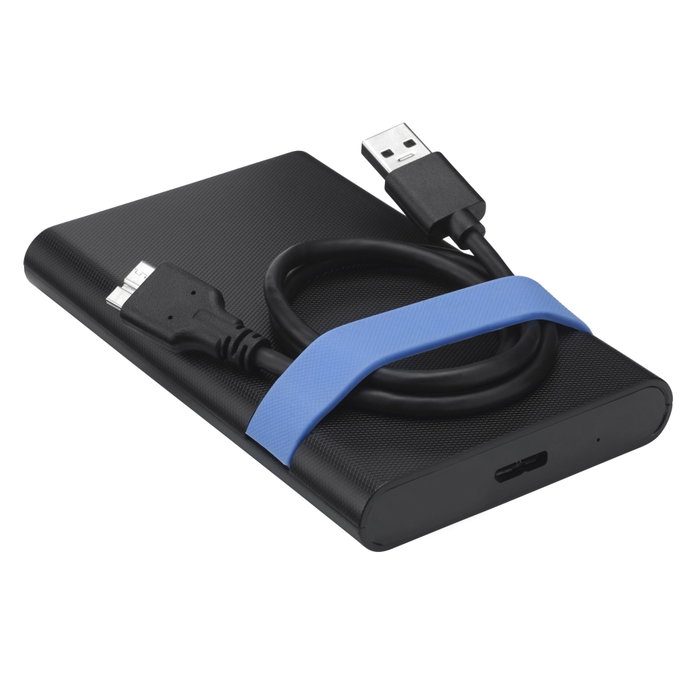 Verbatim Boîtier pour disque dur/SSD 2,5'' SATA, USB 3.2 Gen 1, Bleu/Noir