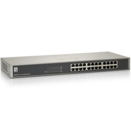 Level One Switch 24 Ports Gigabit avec QoS, Jumbo Frames et Montage Rack 19 pouces
