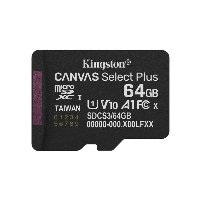 Carte Mémoire Micro SD avec Adaptateur Kingston SDCS3/64GB 64 GB