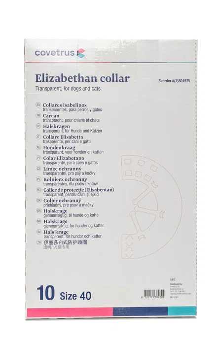 Covetrus Lot de 10 colliers isabelinos de 40 cm Covetrus Lot de 10 colliers isabelinos de 40 cm