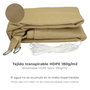 SATURNIA Voile d'ombrage triangulaire Beige 3,6x3,6x3,6 m