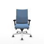 Piqueras Y Crespo Albacete Confidente - Chaise de bureau bleu ciel avec mécanisme synchrone
